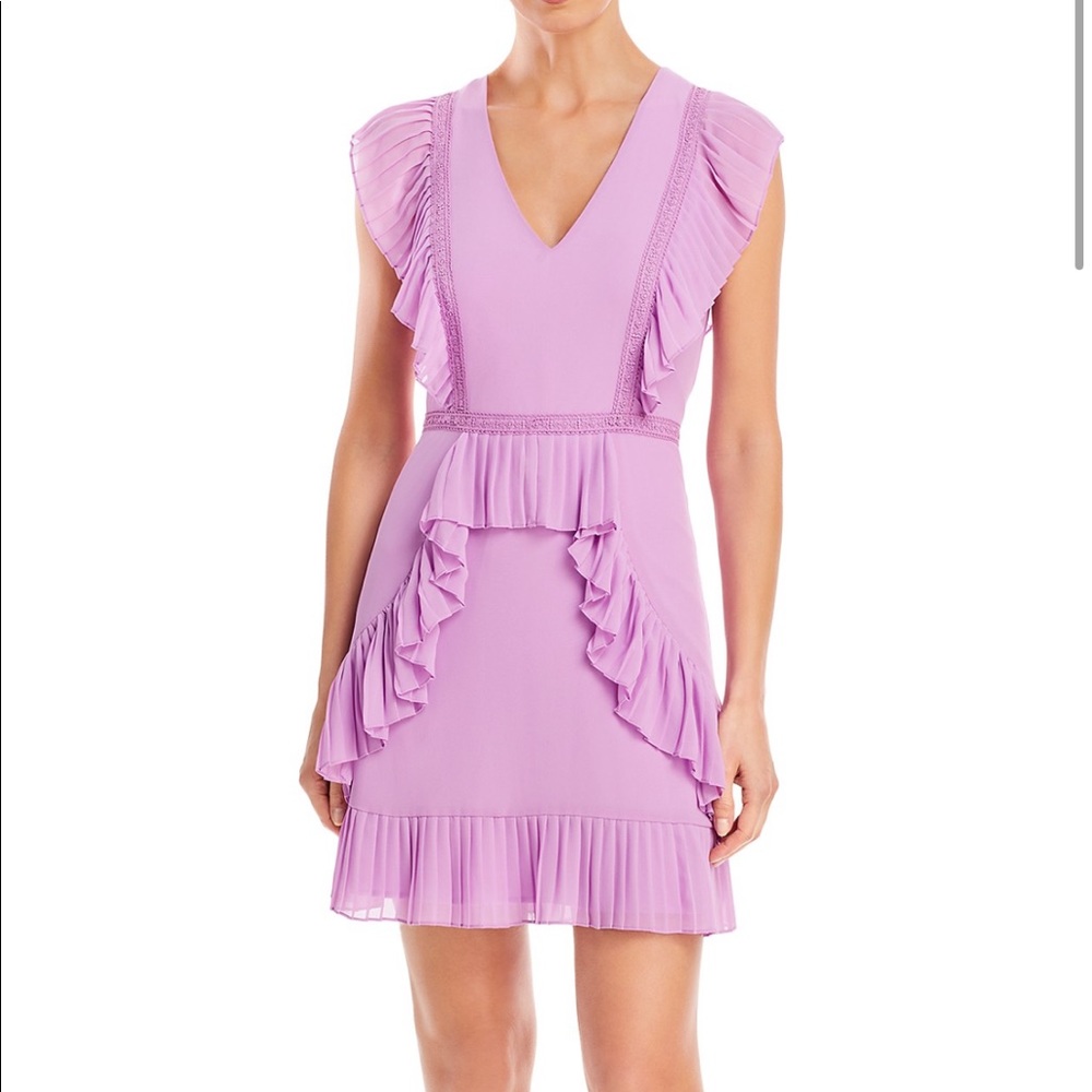 BCBGMAXAZRIA pleated ruffled mini dress ISO